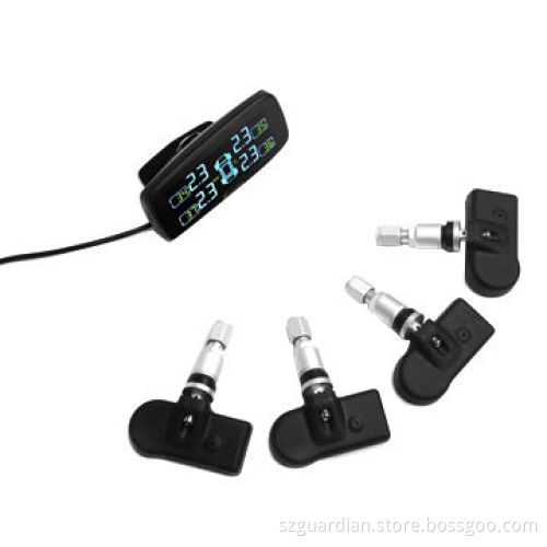 Car Security Tire Pressure Monitoring System, with Universal Wireless LCD and Internal Sensor